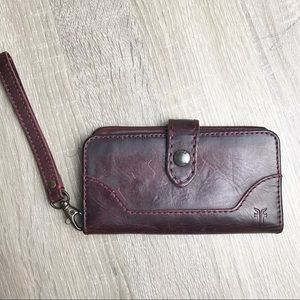 Frye Melissa wristlet phone case.